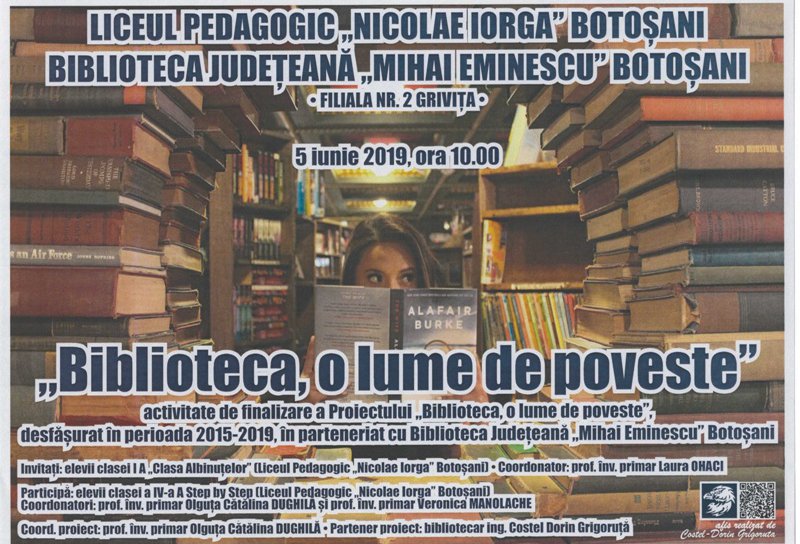 Proiectul „Biblioteca, o lume de poveste”, la final