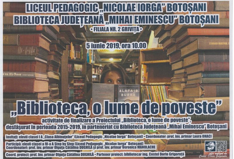 Proiectul „Biblioteca, o lume de poveste”, la final