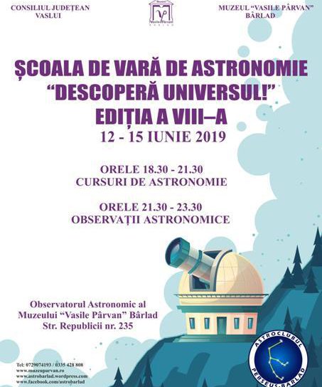 Școala de vară de Astronomie „Descoperă Universul!”, ediția a VIII-a