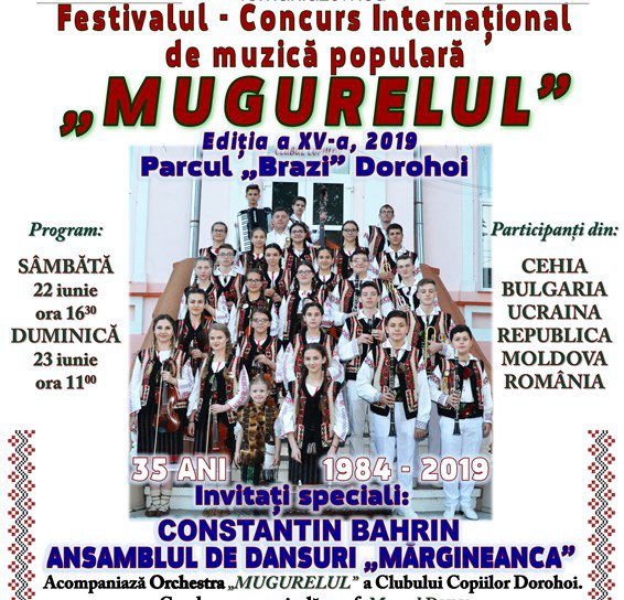 Festivalul Internațional „Mugurelul” a ajuns la cea de-a XV-a ediție. Vezi detalii!