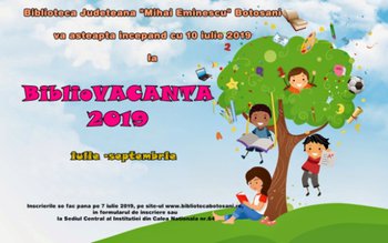 Biblioteca județeană Botoșani vă invită …