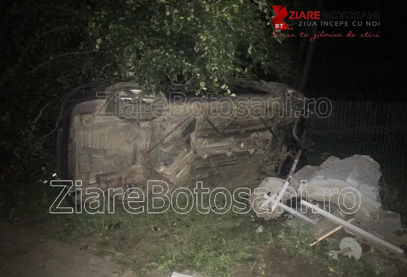 Accident! Impact violent între două mașini pe drumul Dorohoi - Darabani – FOTO