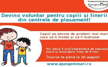 Se caută voluntari pentru educația …