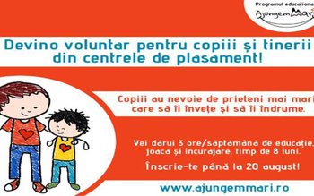 Fii prietenul copiilor din centrele …