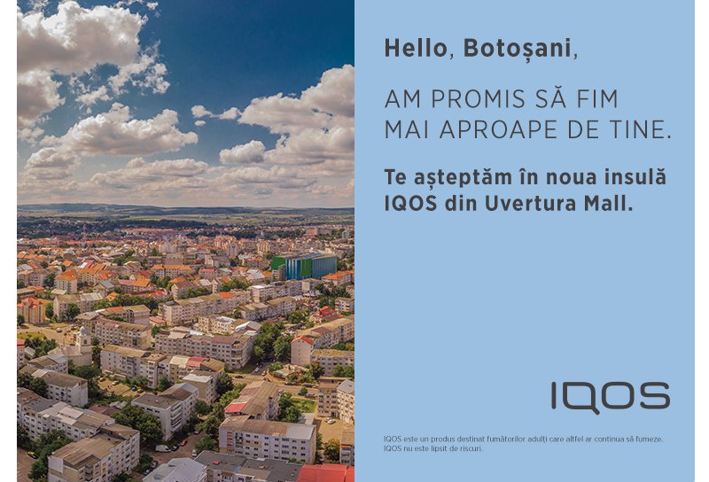 Un nou IQOS Lounge își așteaptă prietenii în Uvertura Mall, din 6 septembrie