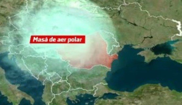 Val de aer polar peste România. Temperaturile scad brusc