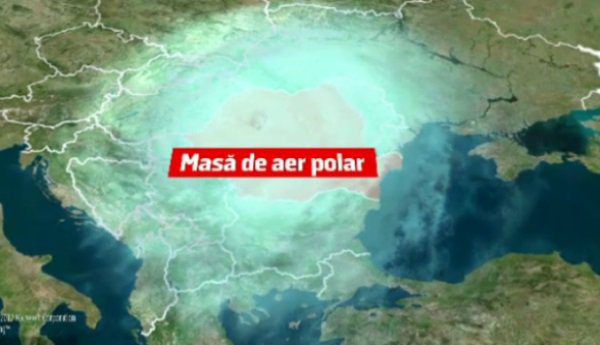 Un VAL DE AER POLAR se îndreaptă spre România. Temperaturile vor scădea simțitor