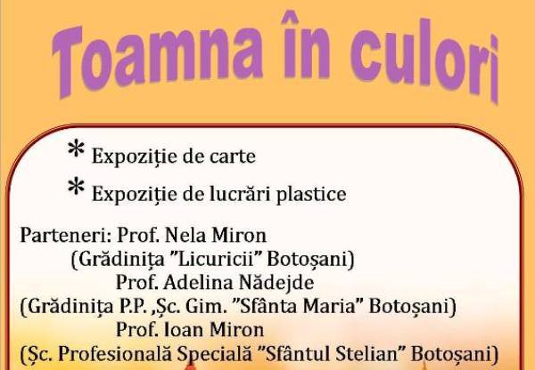 Preşcolarii desenează toamna, la Biblioteca Judeţeană Botoșani