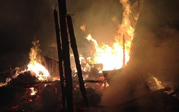 Incendiu nocturn la o gospodărie …