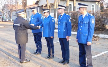 Jandarmi recompensaţi cu prilejul Zilei …