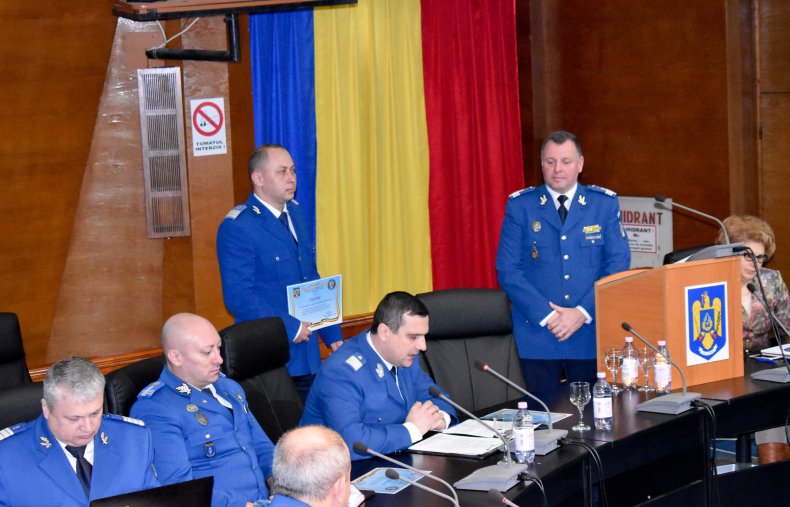 Jandarmul de onoare al județului Botoșani în anul 2019 desemnat astăzi într-un cadru festiv
