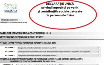 Declaraţia unică de venit va …