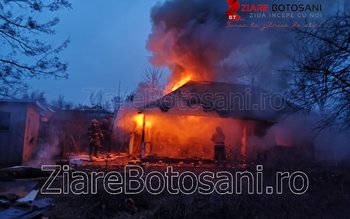 Incendiu puternic! O casă a …