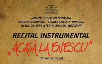 „Acasă la Enescu” - Recital …