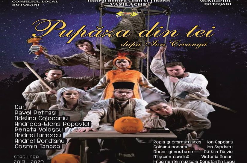 Pupăza din tei, în premieră pe scena Teatrului „Vasilache”