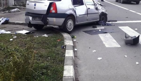 Accident în Botoșani după ce un șofer în stare de ebrietate nu a acordat prioritate