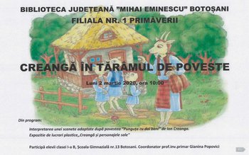 „Portret – Ion Creangă” la …