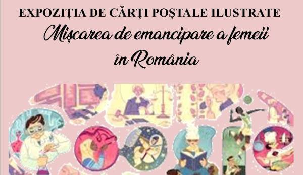 Expoziție filatelică la bibliotecă: „Mișcarea de emancipare a femeii în România”