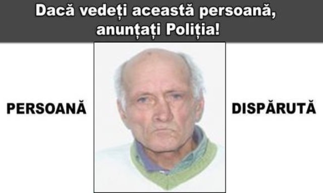 Polițiștii botoșăneni caută un bărbat care a plecat de la domiciliu și nu s-a mai întors