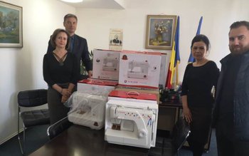 Mașini de cusut donate Direcției …