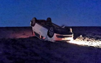 ACCIDENT! Mașină răsturnată, după ce …