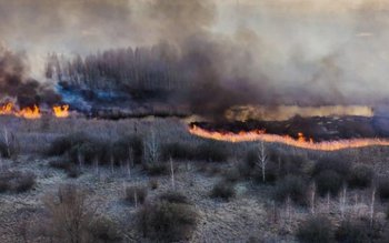 Incendiu în zona radioactivă de …