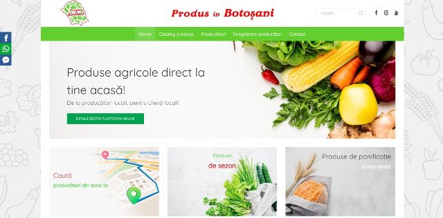 Platforma „Produs în Botoșani”: Botoșănenii pot cumpăra online produse autohtone
