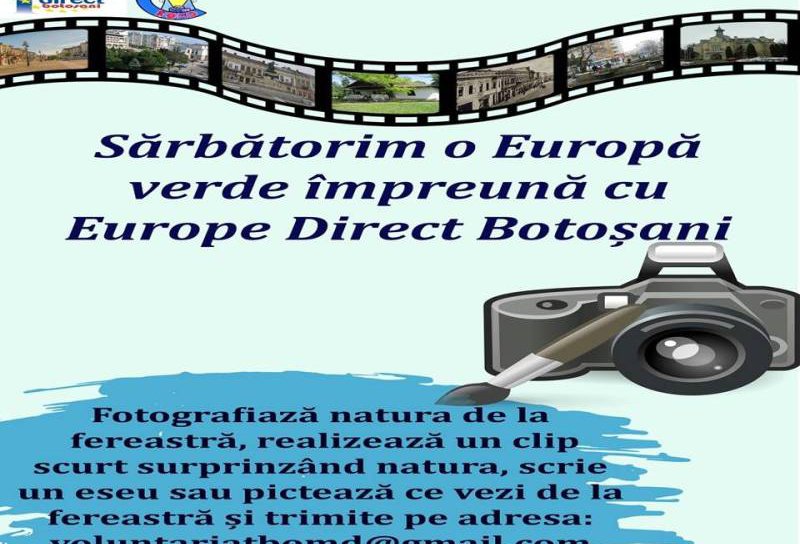 Centrul Europe Direct Botoșani marchează online ziua de 9 mai, Ziua Europei