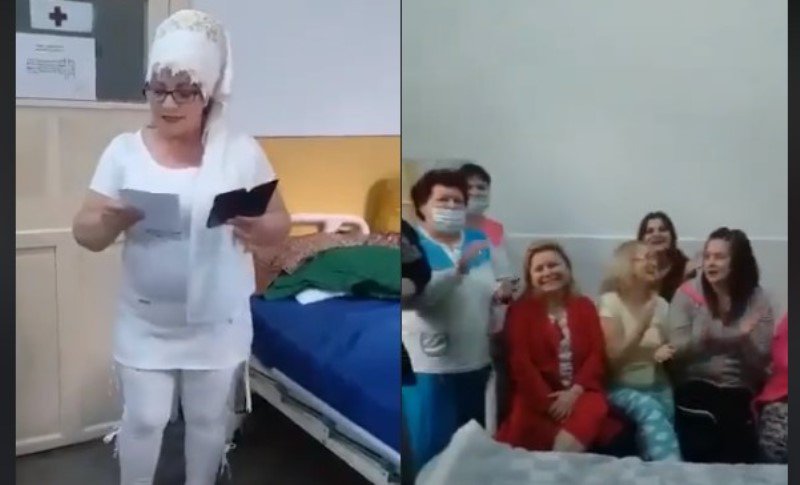 Anchetă a poliției după „Imnul COVID” cântat de cadre medicale și pacienți la Botoșani - VIDEO