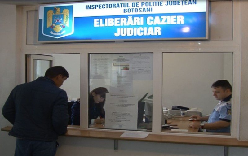 IPJ Botoșani: Anunț important privind eliberarea cazierului judiciar