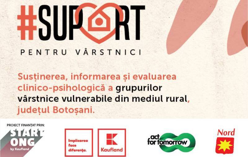 140 de vârstnici din județul Botoșani aflați în situații vulnerabile vor beneficia de materiale igienico-sanitare și evaluarea stării de sănătate