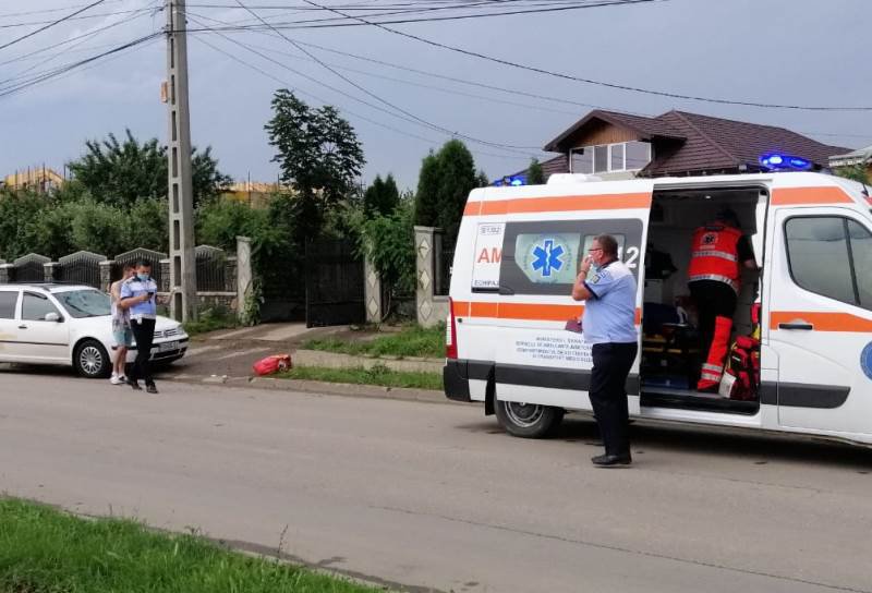 Accident la Botoșani! Bărbat lovit în plin de o mașină - FOTO