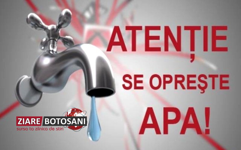 Nova Apaserv anunță oprirea furnizării apei în mai multe zone din municipiu. Vezi detalii!