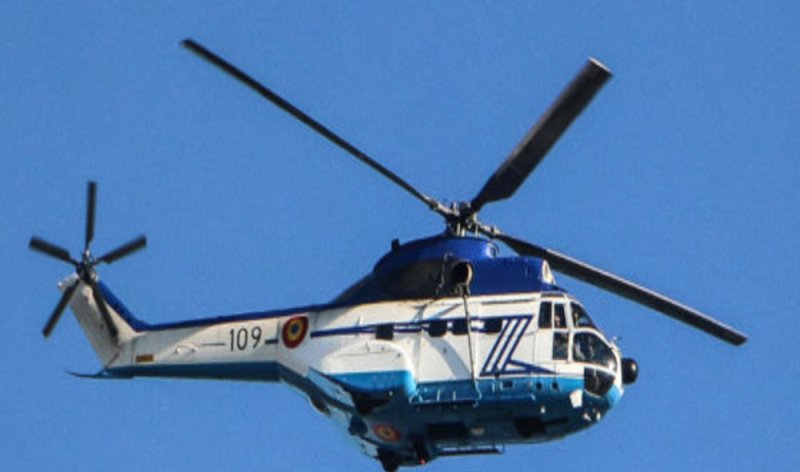 Elicopter MAI ajuns la Botoșani pentru a prelua un medic aflat în stare gravă