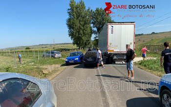 Accident la ieșirea din Botoșani …