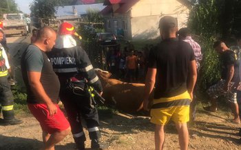 Intervenţie cu „greutate” a pompierilor …