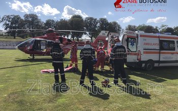 Bărbat preluat de urgență de …