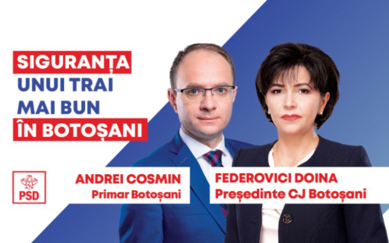 PSD Botoșani depune astăzi dosarele de candidatură pentru Consiliul Județean și Primăria Municipiului Botoșani