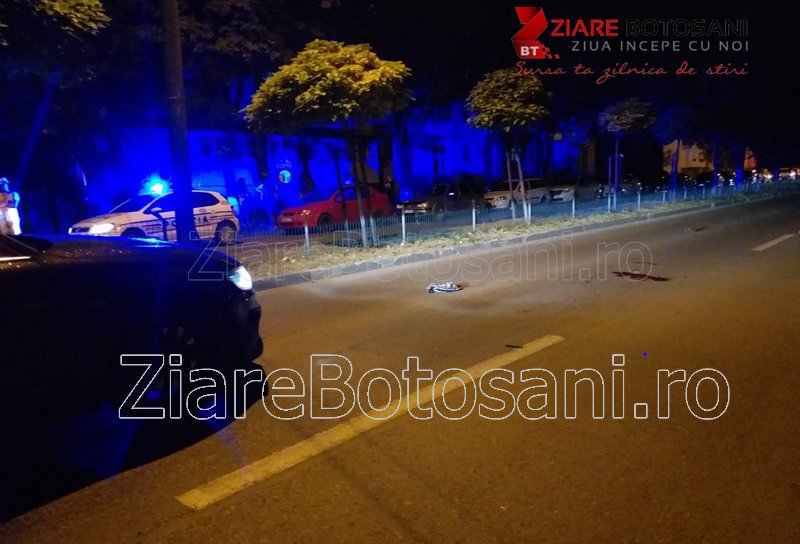 Grav accident la Botoșani! Femeie lovită în plin pe o trecere de pietoni - FOTO