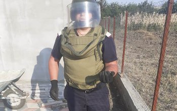 Grenadă de mână descoperită în …