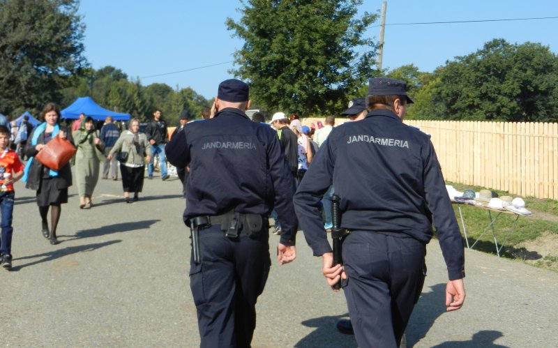 Jandarmii în misiune la Hramul mănăstirii Vorona