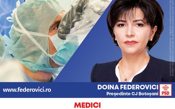 Doina Federovici: „La Consiliul Județean, …
