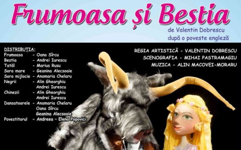 „Frumoasa şi Bestia” un nou spectacol prezentat de Teatrul „Vasilache”