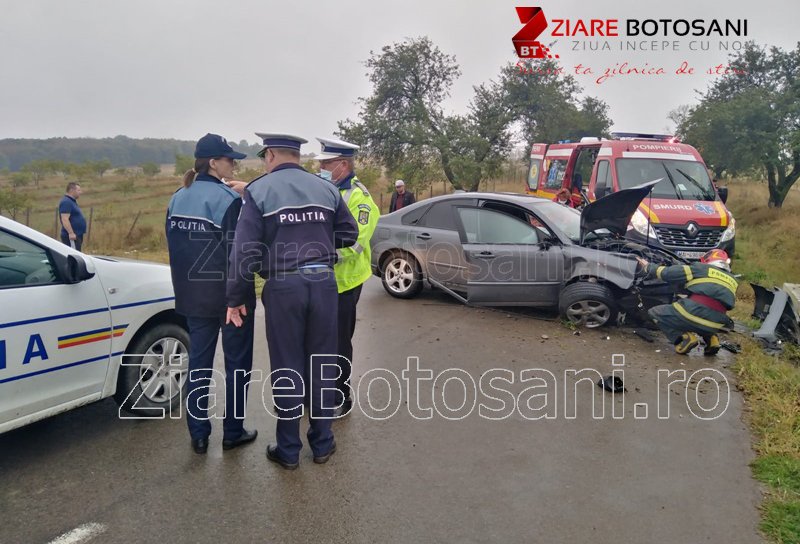 Accident grav la Bălușeni. Un bărbat de 43 de ani a decedat