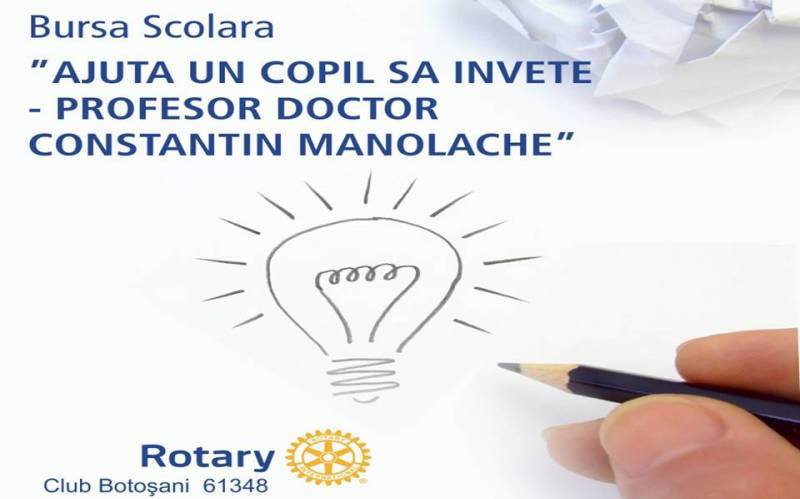 De Ziua Internațională a Educației, ROTARY CLUB BOTOȘANI lansează cea de șasea ediție a programului bursier, suplimentând numărul de burse