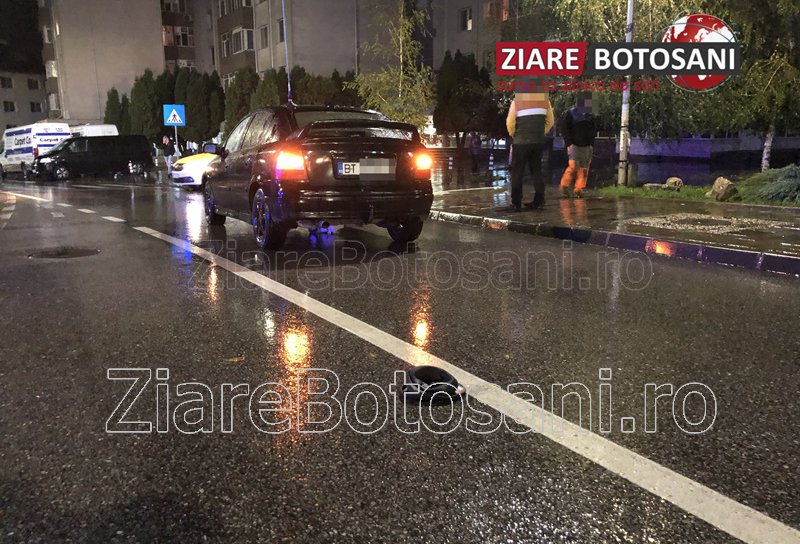 Accident! Bărbat lovit de o mașină în apropierea unei treceri de pietoni - FOTO