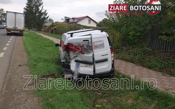 Accident! Două mașini s-au ciocnit …
