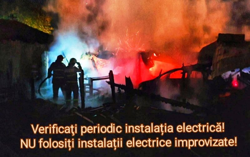 ATENȚIE! Unul din patru incendii este declanșat de instalaţiile electrice defecte sau improvizate