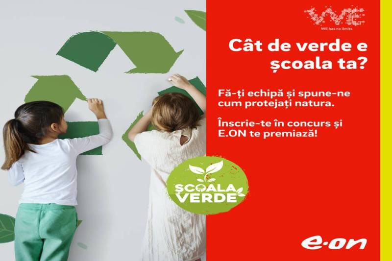 E.ON lansează concursul național „Școala Verde”, dedicat ideilor ECO-responsabile