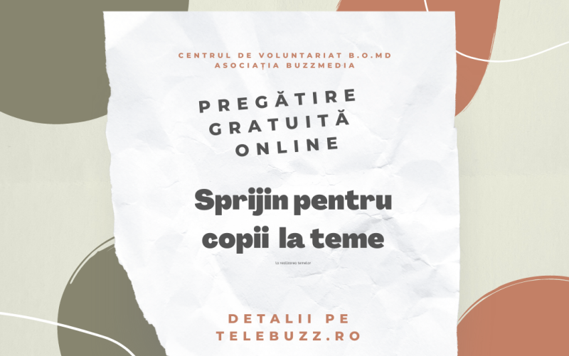 Pregătire pentru școală oferită gratuit copiilor din Botoșani